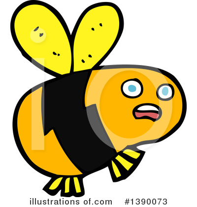 Royalty-Free (RF) Bee Clipart Illustration by lineartestpilot - Stock Sample #1390073