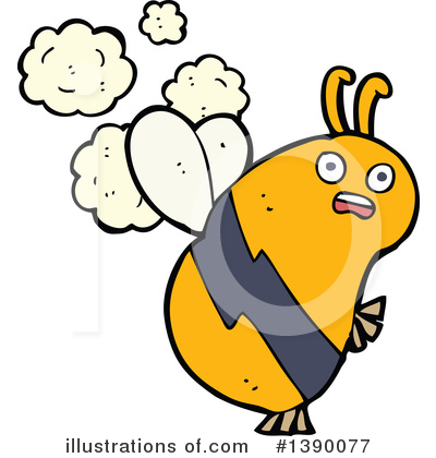 Royalty-Free (RF) Bee Clipart Illustration by lineartestpilot - Stock Sample #1390077