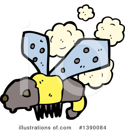 Royalty-Free (RF) Bee Clipart Illustration by lineartestpilot - Stock Sample #1390084