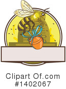 Bee Clipart #1402067 by patrimonio
