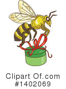 Bee Clipart #1402069 by patrimonio
