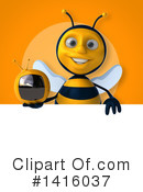 Bee Clipart #1416037 by Julos