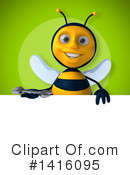 Bee Clipart #1416095 by Julos