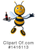 Bee Clipart #1416113 by Julos