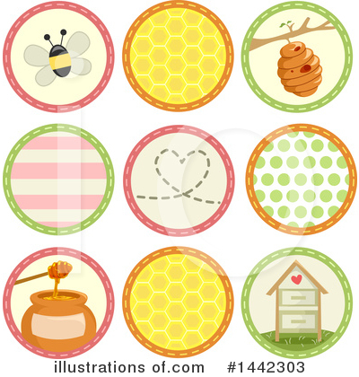 Royalty-Free (RF) Bee Clipart Illustration by BNP Design Studio - Stock Sample #1442303