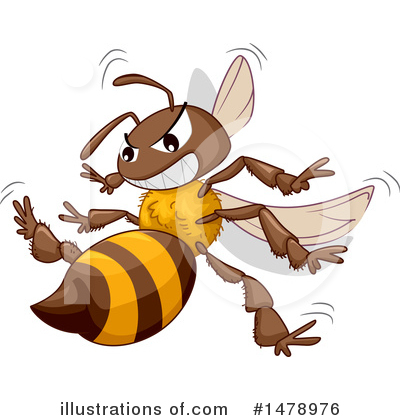 Bee Clipart #1478976 by BNP Design Studio