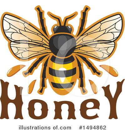 Royalty-Free (RF) Bee Clipart Illustration by Vector Tradition SM - Stock Sample #1494862