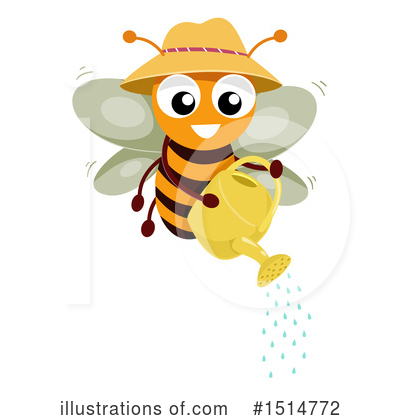 Royalty-Free (RF) Bee Clipart Illustration by BNP Design Studio - Stock Sample #1514772