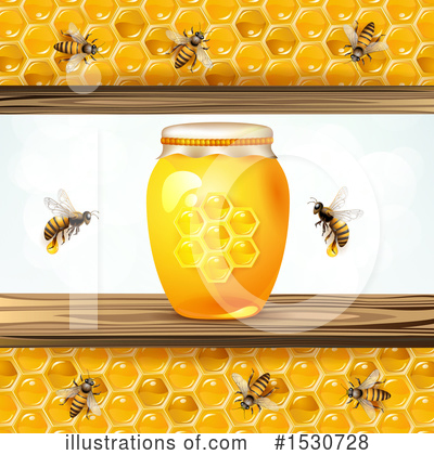 Royalty-Free (RF) Bee Clipart Illustration by merlinul - Stock Sample #1530728