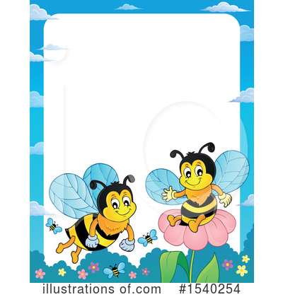 Royalty-Free (RF) Bee Clipart Illustration by visekart - Stock Sample #1540254