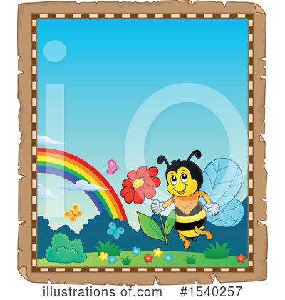 Royalty-Free (RF) Bee Clipart Illustration by visekart - Stock Sample #1540257