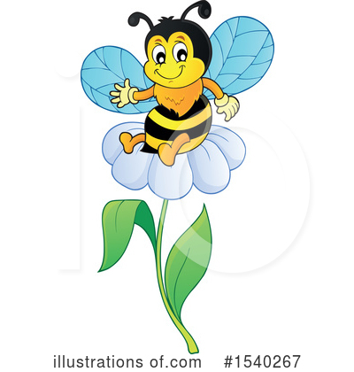 Royalty-Free (RF) Bee Clipart Illustration by visekart - Stock Sample #1540267