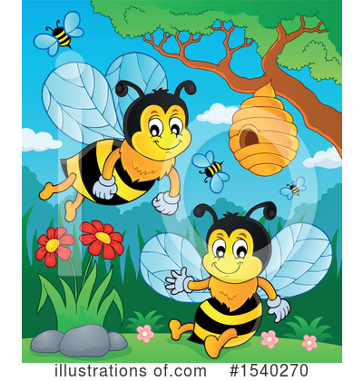 Bees Clipart #1540270 by visekart