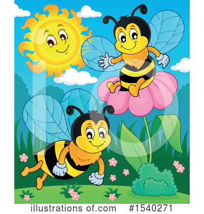 Bee Clipart #1540271 by visekart
