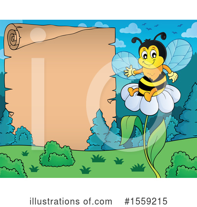 Royalty-Free (RF) Bee Clipart Illustration by visekart - Stock Sample #1559215