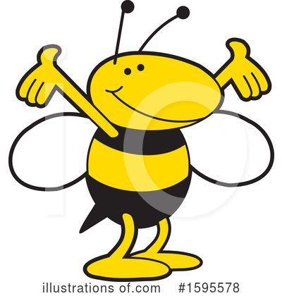 Bee Clipart #1595578 by Johnny Sajem