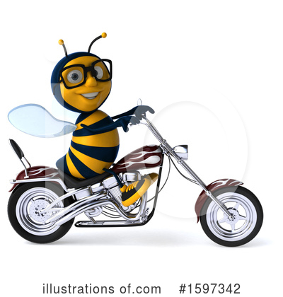 Royalty-Free (RF) Bee Clipart Illustration by Julos - Stock Sample #1597342