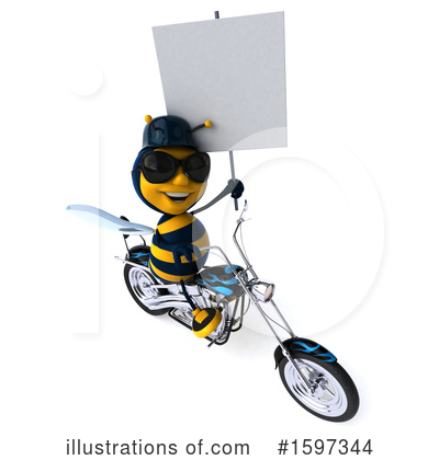 Royalty-Free (RF) Bee Clipart Illustration by Julos - Stock Sample #1597344