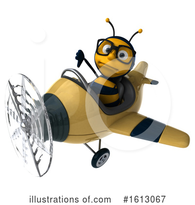 Royalty-Free (RF) Bee Clipart Illustration by Julos - Stock Sample #1613067