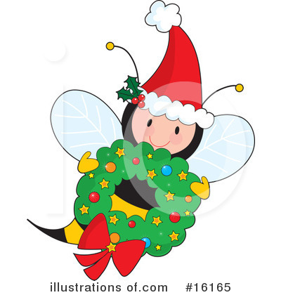 Christmas Wreath Clipart #16165 by Maria Bell