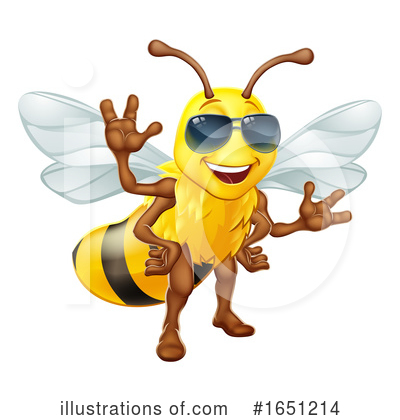 Royalty-Free (RF) Bee Clipart Illustration by AtStockIllustration - Stock Sample #1651214