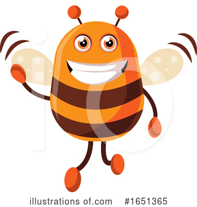 Royalty-Free (RF) Bee Clipart Illustration by Morphart Creations - Stock Sample #1651365