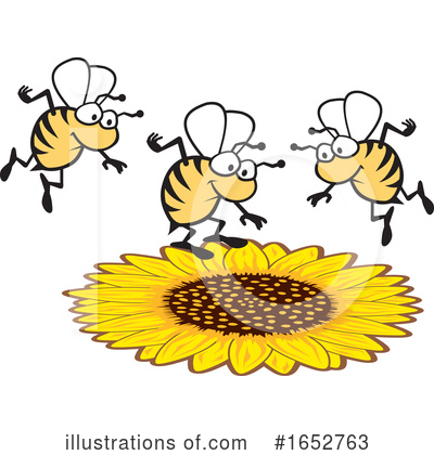 Royalty-Free (RF) Bee Clipart Illustration by Johnny Sajem - Stock Sample #1652763