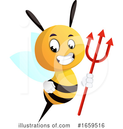 Royalty-Free (RF) Bee Clipart Illustration by Morphart Creations - Stock Sample #1659516