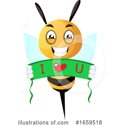 Royalty-Free (RF) Bee Clipart Illustration by Morphart Creations - Stock Sample #1659518