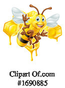 Bee Clipart #1690885 by AtStockIllustration