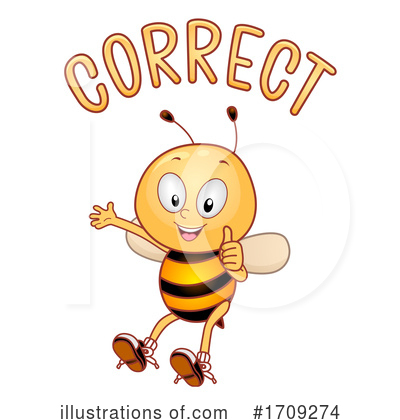 Royalty-Free (RF) Bee Clipart Illustration by BNP Design Studio - Stock Sample #1709274