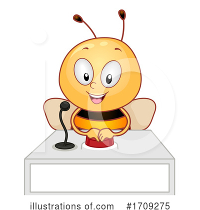 Royalty-Free (RF) Bee Clipart Illustration by BNP Design Studio - Stock Sample #1709275
