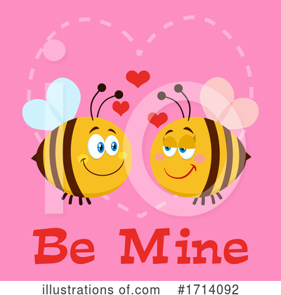 Royalty-Free (RF) Bee Clipart Illustration by Hit Toon - Stock Sample #1714092