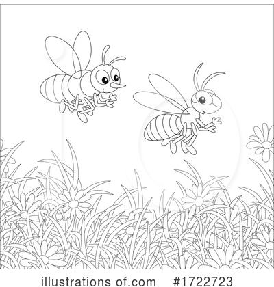 Royalty-Free (RF) Bee Clipart Illustration by Alex Bannykh - Stock Sample #1722723