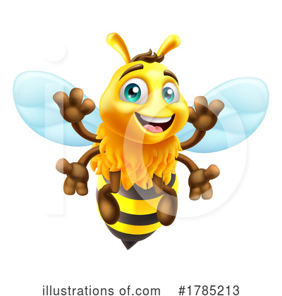 Royalty-Free (RF) Bee Clipart Illustration by AtStockIllustration - Stock Sample #1785213