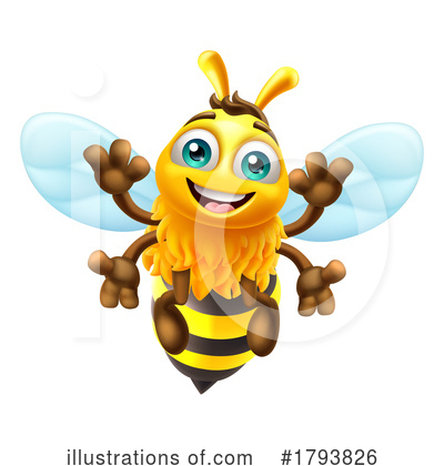 Bees Clipart #1793826 by AtStockIllustration
