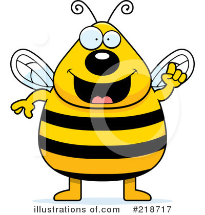 Royalty-Free (RF) Bee Clipart Illustration by Cory Thoman - Stock Sample #218717