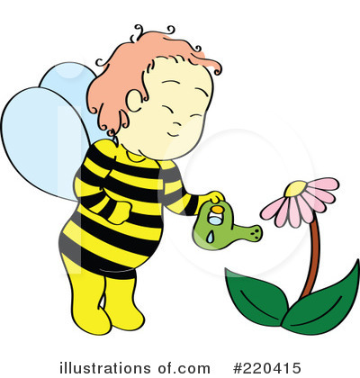 Royalty-Free (RF) Bee Clipart Illustration by Cherie Reve - Stock Sample #220415