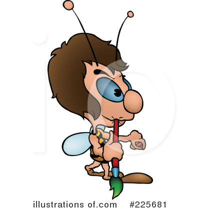 Royalty-Free (RF) Bee Clipart Illustration by dero - Stock Sample #225681