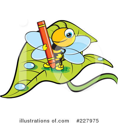 Royalty-Free (RF) Bee Clipart Illustration by Lal Perera - Stock Sample #227975