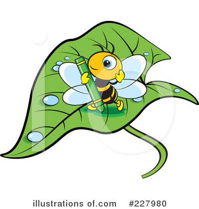 Royalty-Free (RF) Bee Clipart Illustration by Lal Perera - Stock Sample #227980