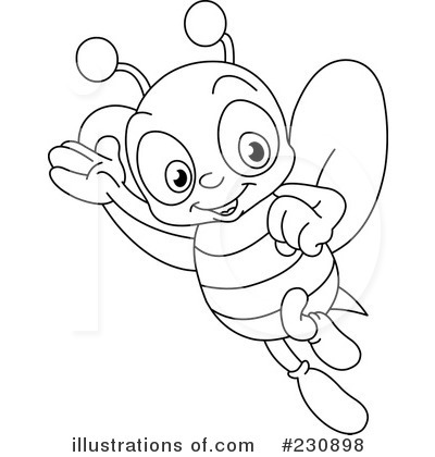 Royalty-Free (RF) Bee Clipart Illustration by yayayoyo - Stock Sample #230898