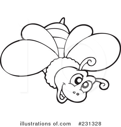 Royalty-Free (RF) Bee Clipart Illustration by visekart - Stock Sample #231328
