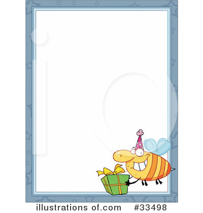 Royalty-Free (RF) Bee Clipart Illustration by Hit Toon - Stock Sample #33498