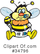 Bee Clipart #34796 by Dennis Holmes Designs