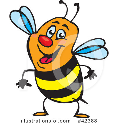 Bees Clipart #42388 by Dennis Holmes Designs