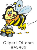 Bee Clipart #43489 by Dennis Holmes Designs