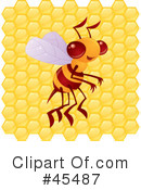 Bee Clipart #45487 by John Schwegel