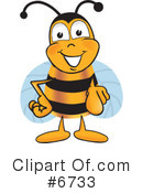 Bee Clipart #6733 by Mascot Junction