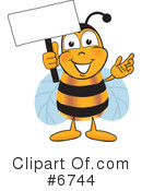 Bee Clipart #6744 by Mascot Junction